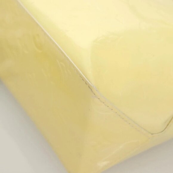 LOUIS VUITTON Monogram Vernis Reade PM Hand Bag Perle M91336 LV Auth 129822 - Picture 4 of 16